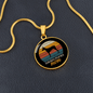Doberman Pinscher Mom Circle Necklace Stainless Steel or 18k Gold 18-22"-Express Your Love Gifts