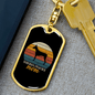 Doberman Pinscher Mom Keychain Stainless Steel or 18k Gold Dog Tag Keyring-Express Your Love Gifts
