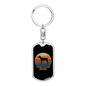 Doberman Pinscher Mom Keychain Stainless Steel or 18k Gold Dog Tag Keyring-Express Your Love Gifts