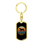 Doberman Pinscher Mom Keychain Stainless Steel or 18k Gold Dog Tag Keyring-Express Your Love Gifts