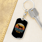 Doberman Pinscher Mom Keychain Stainless Steel or 18k Gold Dog Tag Keyring-Express Your Love Gifts