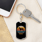 Doberman Pinscher Mom Keychain Stainless Steel or 18k Gold Dog Tag Keyring-Express Your Love Gifts