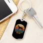 Doberman Pinscher Mom Keychain Stainless Steel or 18k Gold Dog Tag Keyring-Express Your Love Gifts