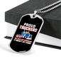 Doens'T Get Easier Trucker Wife Dog Tag Stainless Steel or 18k Gold 24" Chain-Express Your Love Gifts