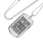 Does Not Empty Tomorrow Necklace Stainless Steel or 18k Gold Dog Tag 24" Chain-Express Your Love Gifts