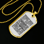 Does Not Empty Tomorrow Necklace Stainless Steel or 18k Gold Dog Tag 24" Chain-Express Your Love Gifts