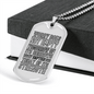 Does Not Empty Tomorrow Necklace Stainless Steel or 18k Gold Dog Tag 24" Chain-Express Your Love Gifts