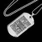 Does Not Empty Tomorrow Necklace Stainless Steel or 18k Gold Dog Tag 24" Chain-Express Your Love Gifts