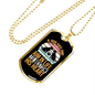 Dog Aim in Life Necklace Stainless Steel or 18k Gold Dog Tag 24" Chain-Express Your Love Gifts