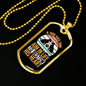 Dog Aim in Life Necklace Stainless Steel or 18k Gold Dog Tag 24" Chain-Express Your Love Gifts