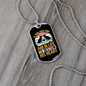 Dog Aim in Life Necklace Stainless Steel or 18k Gold Dog Tag 24" Chain-Express Your Love Gifts