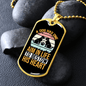 Dog Aim in Life Necklace Stainless Steel or 18k Gold Dog Tag 24" Chain-Express Your Love Gifts