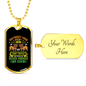Dog and Soap Necklace Stainless Steel or 18k Gold Dog Tag 24" Chain-Express Your Love Gifts