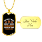 Dog and Soap White Necklace Stainless Steel or 18k Gold Dog Tag 24" Chain-Express Your Love Gifts