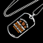 Dog and Soap White Necklace Stainless Steel or 18k Gold Dog Tag 24" Chain-Express Your Love Gifts