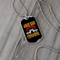 Dog Are Link to Paradise Necklace Stainless Steel or 18k Gold Dog Tag 24" Chain-Express Your Love Gifts