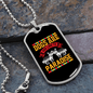 Dog Are Link to Paradise Necklace Stainless Steel or 18k Gold Dog Tag 24" Chain-Express Your Love Gifts