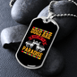 Dog Are Link to Paradise Necklace Stainless Steel or 18k Gold Dog Tag 24" Chain-Express Your Love Gifts