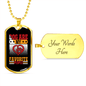 Dog Are My Favorite People Necklace Stainless Steel or 18k Gold Dog Tag 24" Chain-Express Your Love Gifts