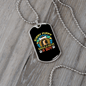 Dog Baby Blue Necklace Stainless Steel or 18k Gold Dog Tag 24" Chain-Express Your Love Gifts