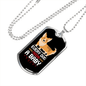 Dog Baby Necklace Stainless Steel or 18k Gold Dog Tag 24" Chain-Express Your Love Gifts
