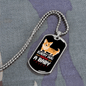 Dog Baby Necklace Stainless Steel or 18k Gold Dog Tag 24" Chain-Express Your Love Gifts