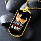 Dog Baby Necklace Stainless Steel or 18k Gold Dog Tag 24" Chain-Express Your Love Gifts