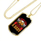 Dog Baby Yellow Necklace Stainless Steel or 18k Gold Dog Tag 24" Chain-Express Your Love Gifts