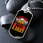 Dog Baby Yellow Necklace Stainless Steel or 18k Gold Dog Tag 24" Chain-Express Your Love Gifts