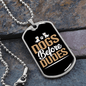 Dog Before Dudes Brown Necklace Stainless Steel or 18k Gold Dog Tag 24" Chain-Express Your Love Gifts