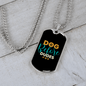 Dog Before Dudes Necklace Stainless Steel or 18k Gold Dog Tag 24" Chain-Express Your Love Gifts
