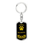 Dog Dad Gift Bullmastiff Keychain Stainless Steel or 18k Gold-Express Your Love Gifts