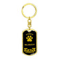 Dog Dad Gift Bullmastiff Keychain Stainless Steel or 18k Gold-Express Your Love Gifts