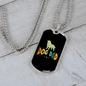 Dog Dad Necklace Stainless Steel or 18k Gold Dog Tag 24" Chain-Express Your Love Gifts