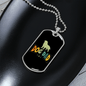 Dog Dad Necklace Stainless Steel or 18k Gold Dog Tag 24" Chain-Express Your Love Gifts