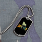 Dog Dad Necklace Stainless Steel or 18k Gold Dog Tag 24" Chain-Express Your Love Gifts