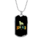 Dog Dad Necklace Stainless Steel or 18k Gold Dog Tag 24" Chain-Express Your Love Gifts
