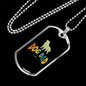 Dog Dad Necklace Stainless Steel or 18k Gold Dog Tag 24" Chain-Express Your Love Gifts