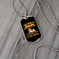 Dog Doesn't Pose Necklace Stainless Steel or 18k Gold Dog Tag 24" Chain-Express Your Love Gifts