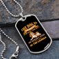 Dog Doesn't Pose Necklace Stainless Steel or 18k Gold Dog Tag 24" Chain-Express Your Love Gifts
