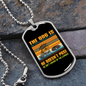 Dog Doesn't Pose Yellow Necklace Stainless Steel or 18k Gold Dog Tag 24" Chain-Express Your Love Gifts