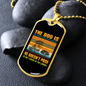 Dog Doesn't Pose Yellow Necklace Stainless Steel or 18k Gold Dog Tag 24" Chain-Express Your Love Gifts