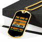 Dog Doesn't Pose Yellow Necklace Stainless Steel or 18k Gold Dog Tag 24" Chain-Express Your Love Gifts