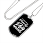 Dog Everyday Necklace Stainless Steel or 18k Gold Dog Tag 24" Chain-Express Your Love Gifts