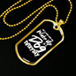 Dog Everyday Necklace Stainless Steel or 18k Gold Dog Tag 24" Chain-Express Your Love Gifts