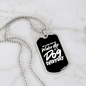 Dog Everyday Necklace Stainless Steel or 18k Gold Dog Tag 24" Chain-Express Your Love Gifts