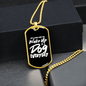Dog Everyday Necklace Stainless Steel or 18k Gold Dog Tag 24" Chain-Express Your Love Gifts