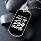 Dog Everyday Necklace Stainless Steel or 18k Gold Dog Tag 24" Chain-Express Your Love Gifts