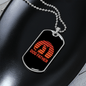 Dog Father Red Necklace Stainless Steel or 18k Gold Dog Tag 24" Chain-Express Your Love Gifts