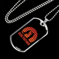 Dog Father Red Necklace Stainless Steel or 18k Gold Dog Tag 24" Chain-Express Your Love Gifts